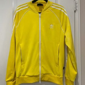 adidas Pharrell Williams HU Holi Superstar Track Jacket Mens M Yellow